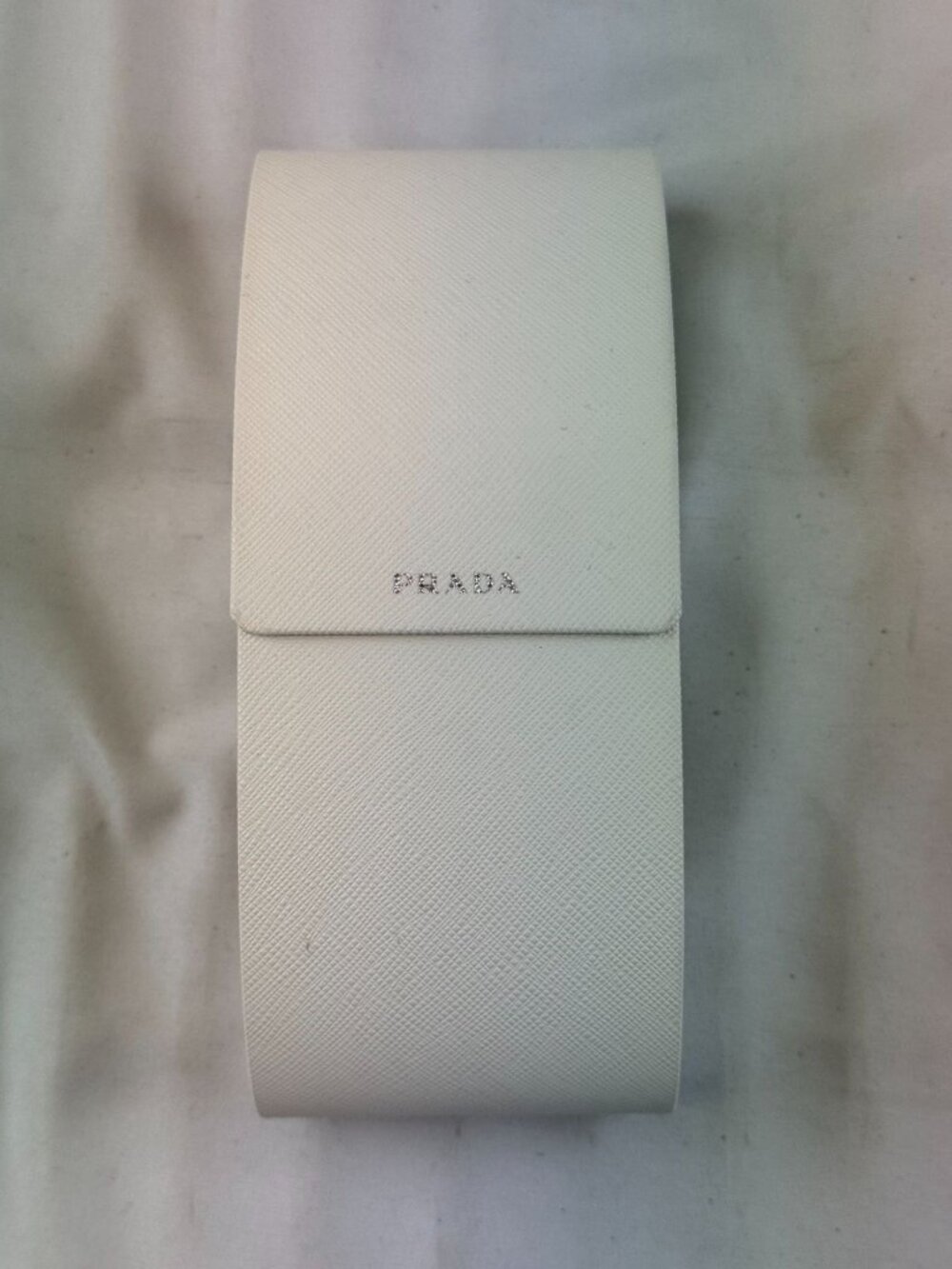 Prada Case White Sunglasses Eyeglasses Hard Box Authentic Eyeglass Magnetic